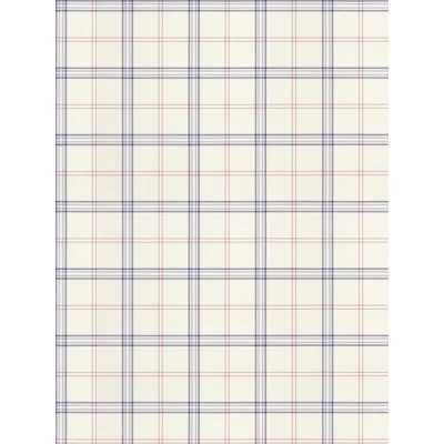 Ezra Plaid Wallcovering — Pansy