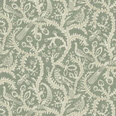 Josephine Munsey Juniper Floral Matte Wallpaper Roll by Josephine Munsey — Green,Ivory,Sage