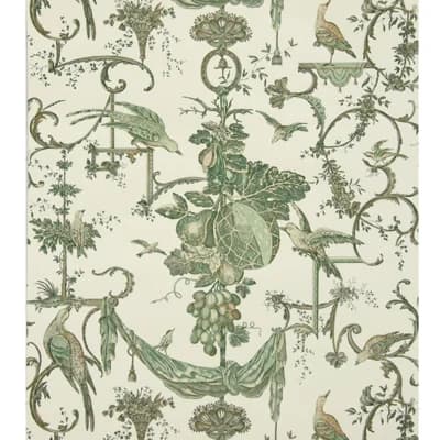 Kininvie 30' L x 29" W Wallpaper Roll — Leaf,White