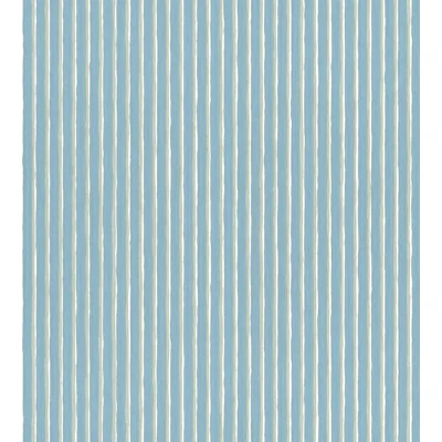 Huset I Solen Striped Matte Wallpaper Roll by Carl and Karin Larsson — Sky Blue