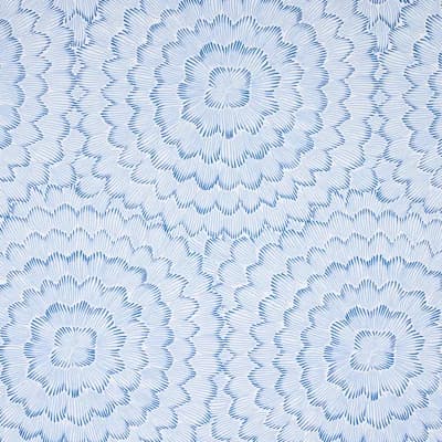 Feather Bloom Wallpaper — Blue