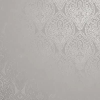 Metallic FX 2 Collection Metallic Paisley Damask Wallpaper Roll — Beige