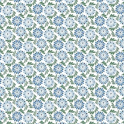 Fruit of Wine 10' L x 24" W Wallpaper Roll — Blue