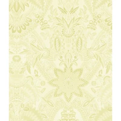 Yuki Osada Non-Pasted Satin Wallpaper Double Roll — Hawthorne Yellow