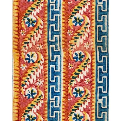 Sundance Villa Geometric Non-Pasted Matte Wallpaper Roll — Red,Blue,White,Yellow