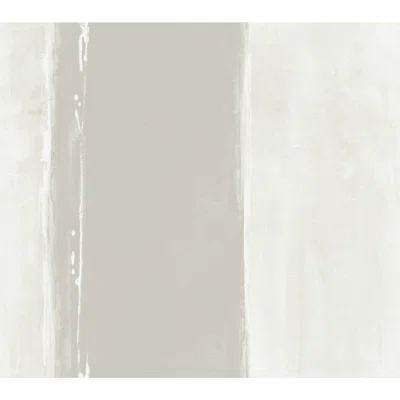 Striped Non-Pasted Matte Wallpaper Double Roll — Gray