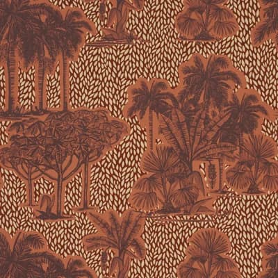 Safari Toile Non-Woven Wallpaper Roll by Johanna Ortiz — Sunset in Los Llanos
