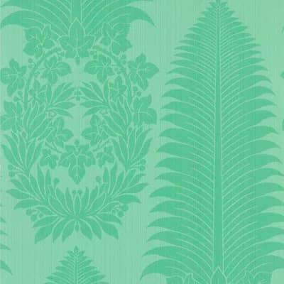 Marsden's Palm Damask Wallpaper — Pale Poison