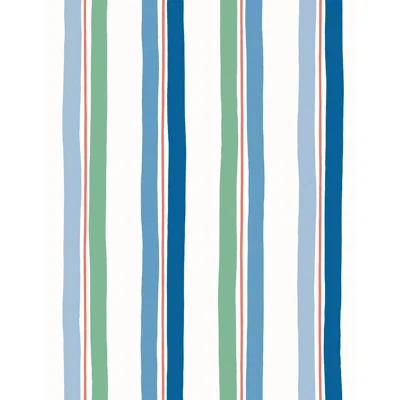 Picnic Wallpaper | Traditional / Roll - 27" x 30' — Blue