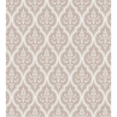 Lofstad Damask Matte Wallpaper Roll — Blush