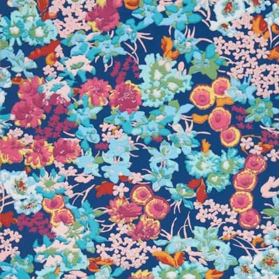 Wildflower Meadow Wallpaper — Lapis,Carnelian,Aquamarine