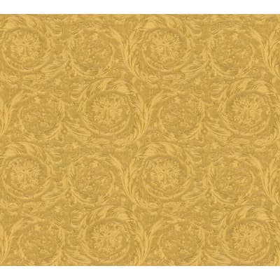 Versace Rose Gold Sublime Unpasted Vinyl Wallpaper — Gold