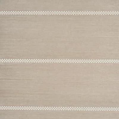 Checkered Stripe Grass Cloth Non-Pasted Matte Wallpaper Roll — Tan