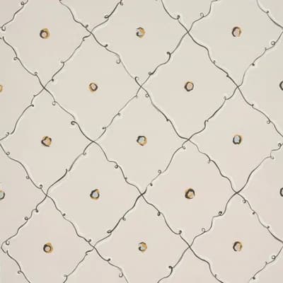Schumacher X Backdrop Colette Wallpaper — Beige