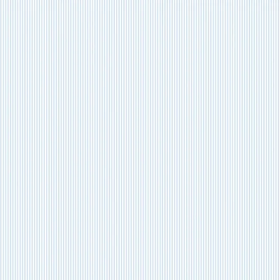 Just 4 Kids 2 Tiny Stripes Design 33' L x 21" W Wallpaper Roll — Light Blue,White
