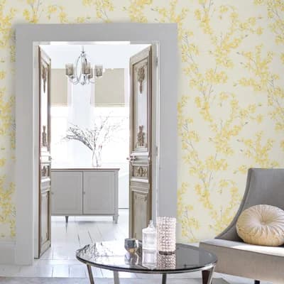 Laura Ashley Forsythia Wallpaper Roll — Sunshine