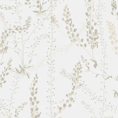 Boråstapeter Bladranker Wallpaper — Beige
