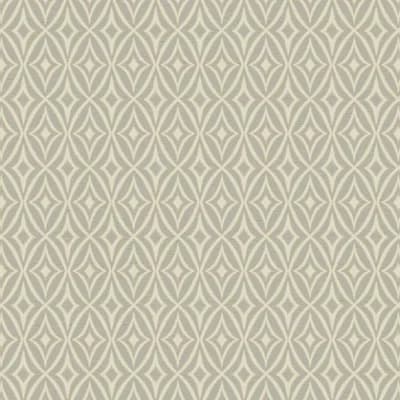 Waverly Small Prints Geometric Pre-Pasted Wallpaper Roll — Gray,Cream and Pale Yellow
