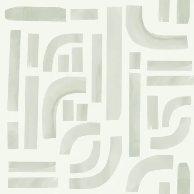 Yuki Osada Non-Pasted Satin Wallpaper Double Roll — White Sage