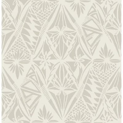 Urbane Diamonds Wallpaper — Light Gray