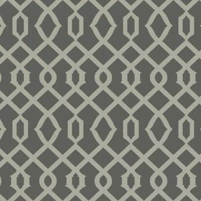 Candice Olson Decadence Geometric Non-Pasted Metallic Wallpaper Double Roll — Charcoal