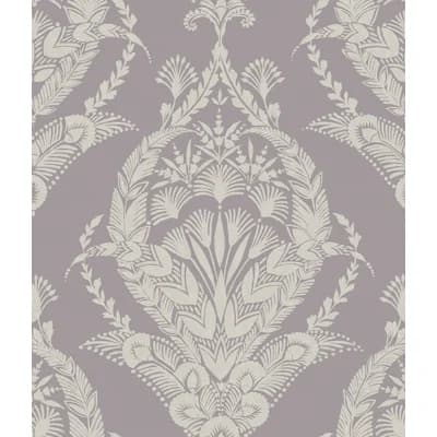 Raido Damask Wallpaper Roll — Purple