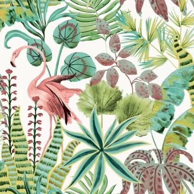 Wamego 16.5' L x 20.5" W Peel and Stick Wallpaper Roll — Cactus Rose
