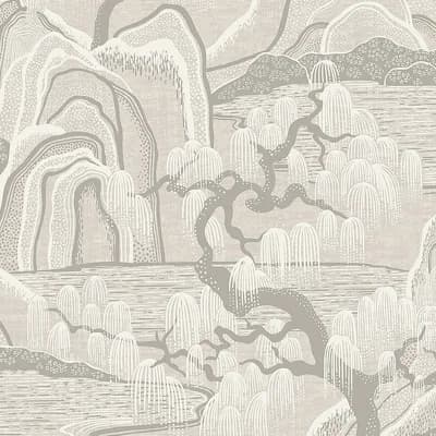 Boråstapeter Indigo Garden Wallpaper — Gray