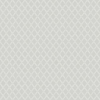 Trevor Sage Leaf Trellis Wallpaper — Green