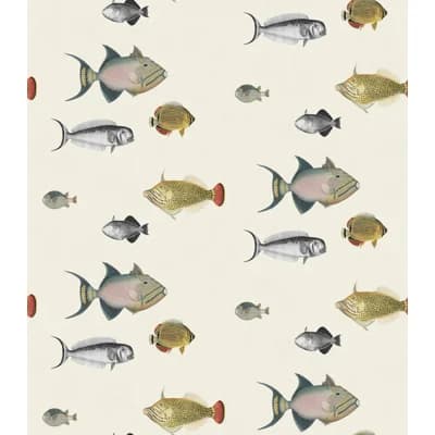 Kelsey Non-Pasted Satin Wallpaper Roll — Beige,Yellow,Gray