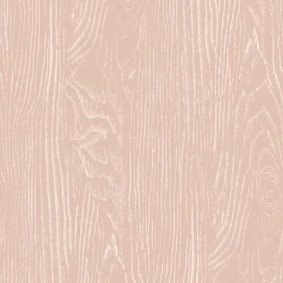 Faux Bois Woodgrain - Wood Wallpaper — Blush