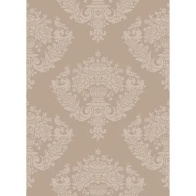 Sudbury Damask Non-Pasted Wallpaper Roll — Gold