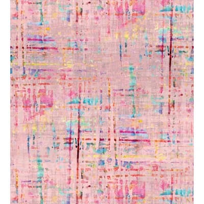 Jewel Modern Abstract Non-Pasted Metallic Wallpaper Roll — Pink