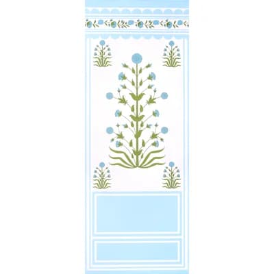 Schumacher x Marie-Anne Oudejans Royal Poppy Panel A — Blue