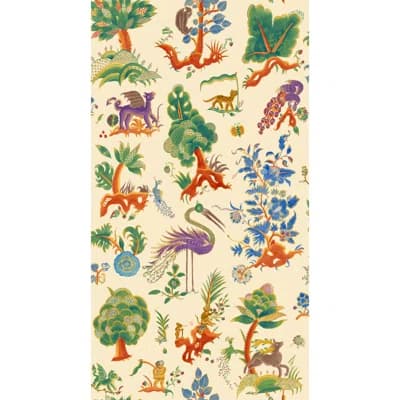 Originals Gertrude Toile Non-Woven Wallpaper Roll — Jewel