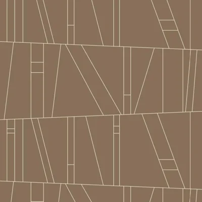 Kazi 10' L x 25" W Wallpaper Roll — Terracotta