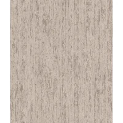 Woods and Wicker Collection Metallic Tree Bark Effect Wallpaper Roll — Gray