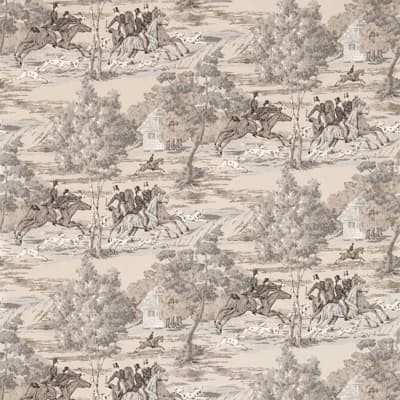 Tally Ho Wallpaper — Pearl,Gray