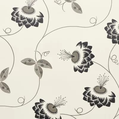 Schumacher x Neisha Crosland Merlin Wallpaper — Black,Cream