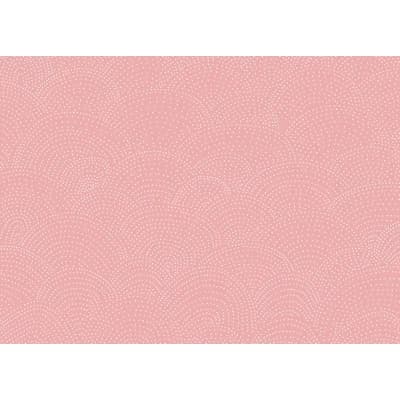 Polka Dot Matte Wall Mural — Rose