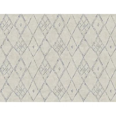 Souk Geometric Wallpaper Roll — Blue