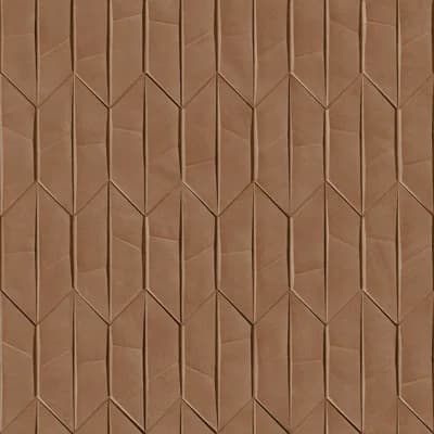 Arcadia Collection Geometric Print Wallpaper Roll — Brown