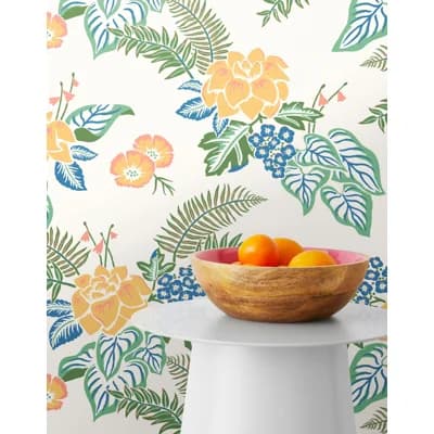 Lanai Wallpaper | Traditional / Roll - 27" x 30' — Parchment