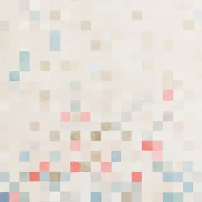 Schumacher x David Kaihoi Madame De Pixel Panel Set — Red;Beige;Blue