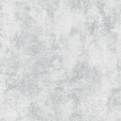 Nostalgie Marble Effect 33' L x 21" W Smooth Wallpaper Roll — Silver