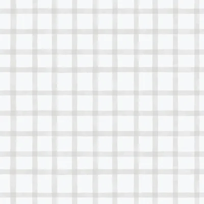 Bambino Collection Watercolor Check Plaid Wallpaper Roll — Grey