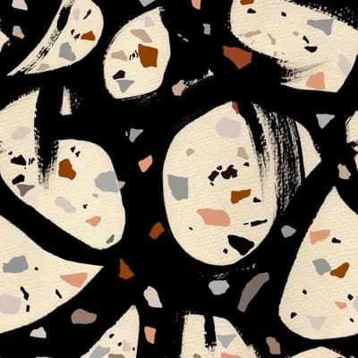 The Art of Abstract Non-Pasted Matte Wallpaper Roll — Gray,Brown,Black