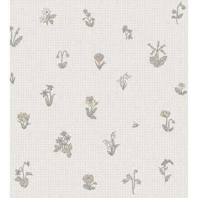 Kolonin Floral Matte Wallpaper Roll — Pastel