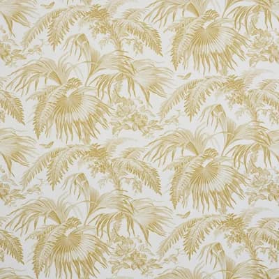Schumacher x Jill Lasersohn Toile Tropique Wallpaper — Gold