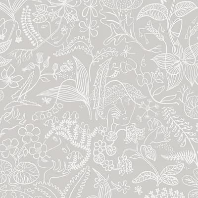 Boråstapeter Grazia Wallpaper — Gray